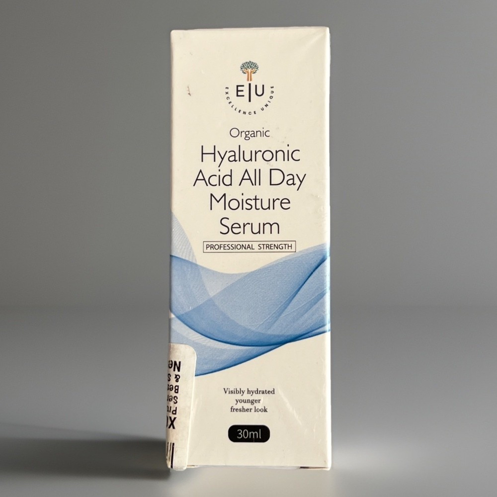 EIU Organic Hyaluronic Acid All Day Moisture Serum 30ml. Anti Aging Skincare New